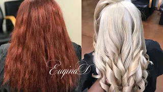 Red Box Colors to BLONDE Transformation Part 1