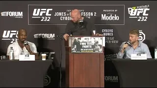 UFC 232: Pre-fight Press Conference Highlights