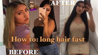HOW TO grow your hair long FAST! *damaged bleach hair 😳