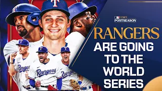 The Texas Rangers are GOING TO THE WORLD SERIES!!