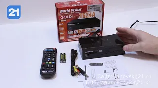 World Vision T624A - подробный обзор ресивера DVB-T2/C