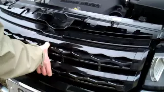 How to remove the front grille on Range Rover Evoque