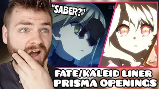 First Time Reacting to "FATE/KALEID Liner Prisma Illya Openings (1-4)" | ANIME REACTION