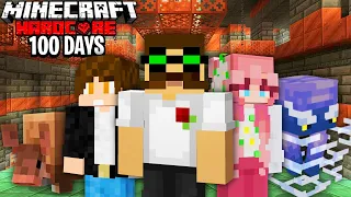 WE Survived 100 Days in 1.21 Hardcore Minecraft (Trio 100 Days)