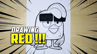 Drawing RED !!! | Angry Birds: Summer Madness Season 1 2 3 | Cartoon Sketch for Kids