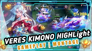 SKIN VERES KIMONO | Veres Kimono | Veres Montage Gameplay - ARENA OF VALOR