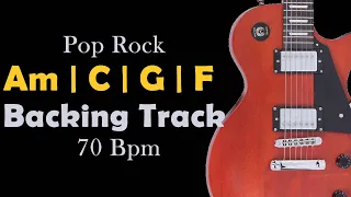 Am Backing Track 70 Bpm | Pop Rock Ballad