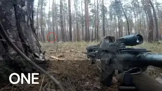 Ukrainian special forces ambushing Russian soldiers