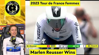 Marlen Reusser Wins | 2023 Tour de France Femmes | Stage 8 ITT