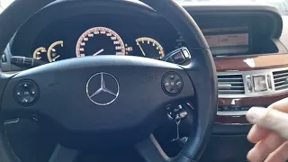 Mercedes W221 S class OIL CHANGE interval reset.