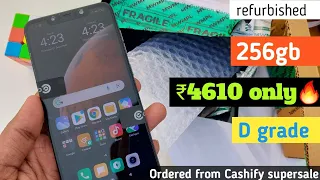 Unboxing POCO F1 256gb D grade ₹4610🔥 | Second hand mobile |Cashify supersale | refurbished iphone |