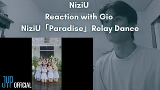 NiziU Reaction with Gio NiziU「Paradise」Relay Dance