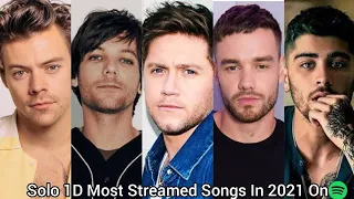 Top 100 Solo 1D Most Streamed Songs In 2021 On Spotify
