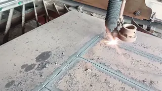 80MM MS PLATE OXY FUEL CUTTING