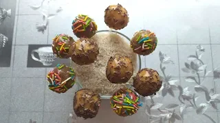 Домашние КЕЙК ПОПСЫ    рецепт мини пирожных на палочках Cake pops