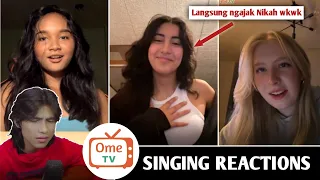 Reaksi Cewek Asia, Middle east sampe Eropa dinyanyiin cowok Indonesia pake lagu bahasanya | OmeTV