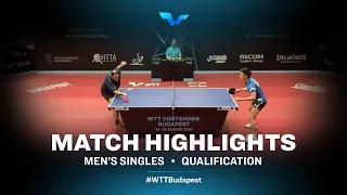 Alexander Chen vs Tarek Al-Samhoury | WTT Contender Budapest 2021 (Qual)