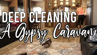 DEEP CLEANING A GYPSY TRAVEL TRAILER - GYPSY HOUSE WIFE CLEANING MOTIVATION