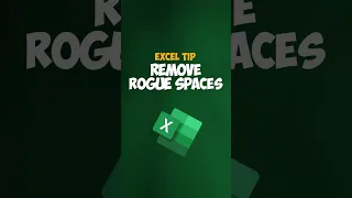 Excel tip: How to Remove Extra Spaces? #shorts