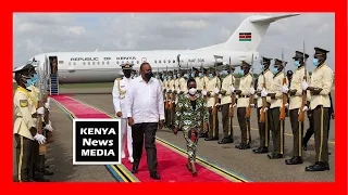 President Uhuru Kenyatta arrives in Dar es Salaam Tanzania for a 2-day State Visit