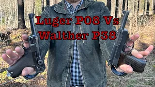 Luger P08 Vs Walther P38, Nazi 9mm Showdown