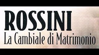 Rossini. LA CAMBIALE DI MATRIMONIO. Pratico, Mei, Fowler, Frontali. Pesaro. Agosto 17, 1995.