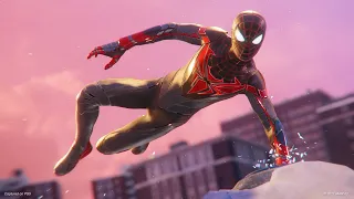 The Kid LAROI, Justin Bieber - Stay (Spider-Man Miles Morales Expressive Web Swing To Music) 4K