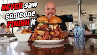 Teak Burger Challenge - Twin Towers of Meat - As Seen on BeardMeatsFood