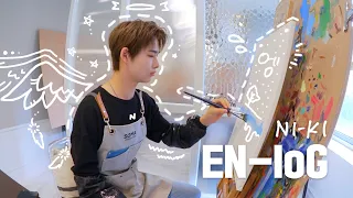 [EN-loG] 니키의 화가 포스 뿜뿜 브이로그 😎 NI-KI DAY - ENHYPEN (엔하이픈) (ENG/JPN)