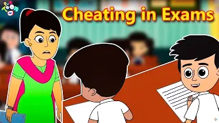 Cheating in Exams | Types of Cheaters During Exams | Animated | English Cartoon | Moral Stories