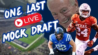 One Last LIVE Cowboys Mock Draft | Jerry Jones Confusing Press Conference - AJ Is Back in Studio!!