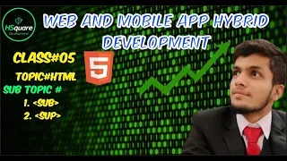 Class#05  Mastering HTML Subscript and Superscript Tags: A Beginner's Guide #subscript #superscript