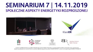 Seminarium 7. Społeczne aspekty energetyki rozproszonej