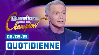 Emission du Lundi 08 mars 2021 - Question pour un champion