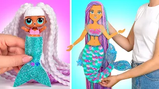 2 DIY Mermaids! || Mermaid To Store Your Accessories And Mermaid From Old Doll