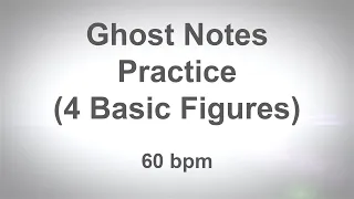 Bass Guitar - Beginner Practice - Ghost Notes 1 - 60 bpm (Tab & Guide Link)