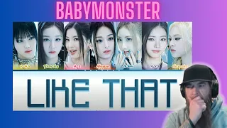 BABYMONSTER 'Like that' lyrics (Color coded lyrics) MUSIC REACTION!