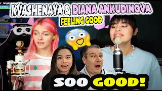 Diana Ankudinova & Квашеная - Feeling Good (cover ) | Couple REACTION