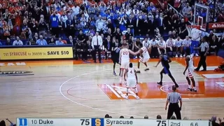 Syracuse beats Duke on last second shot!