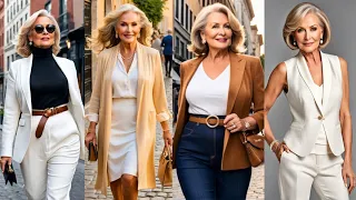 😍👗 Timeless Looks: Amazing Fashion Tips for Women Over 60! #naturalwoman #over60style