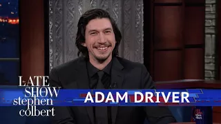 Adam Driver And Stephen Act Out A 'Star Wars' Scene Using Dolls