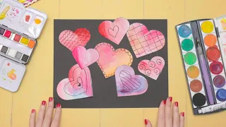 Simple Valentines Day Art Idea