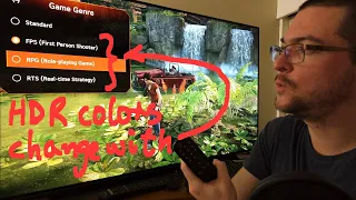 HDR colors and sharpness with Game Genre Presets on the LG C1 OLED