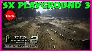 Monster Energy Supercross 2 PLAYGROUND DLC | PS4 PRO GAMEPLAY | SX PLAYGROUND 3