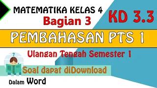 Pembahasan Soal PTS Matematika Kelas 4 Semester 1