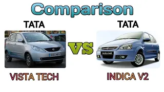 Tata vista tech vs Tata indica V2 comparison and review |Tata old car comparison|