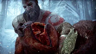 Kratos Almost Kills His Son Atreus God of War Ragnarök PS5 4K Ultra HD 2022