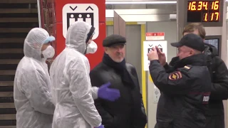Коронавирус в Москве в метро (соцэксперимент)