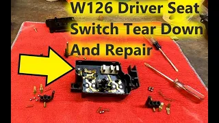 W126 Mercedes - Power Seat Switch Tear Down, Repair, Reassembly