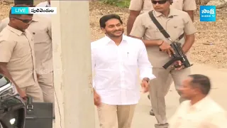 AP Election 2024 Live: CM YS Jagan Visuals at Polling Booth | Pulivendula @SakshiTV